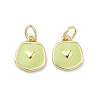 Brass Enamel Pendants KK-C251-36G-03-1