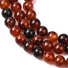 Dyed Natural Agate Round Beads Strands G-E321B-10mm-02-6