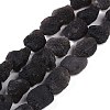 Natural Tektite Beads Strands G-Q164-F03-01-1