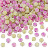 500Pcs 5 Styles Luminous Frosted Acrylic Beads FACR-TA0001-11-2