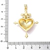 Brass Cubic Zirconia & Enamel Pendants KK-L253-24G-05-3