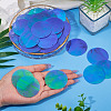 150Pcs Rainbow Iridescent PVC Paillette/Sequin Links FIND-TA0008-10C-7