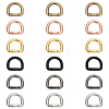 18Pcs 6 Colors Zinc Alloy Spring Gate Rings FIND-UN0004-09-1