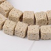 Dyed & Natural Lava Rock Beads Strands G-L435-01-8mm-17-1