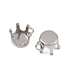 304 Stainless Steel Pendant Rhinestone Claw Charms Settings STAS-B121-01B-P-2
