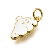 Brass Enamel Charms KK-P295-29G-2