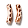 Spray Painted Leopard Print Opaque Acrylic Beads X-OACR-L013-036-1