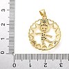 Brass Micro Pave Cubic Zirconia Pendants KK-M319-24G-03-3