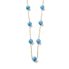 Synthetic Turquoise Beads Necklace BJEW-B078-02G-2
