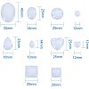 Transparent Glass Cabochons GGLA-PH0004-02-2