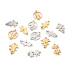  Jewelry 14Pcs 14 Style 201 Stainless Steel Connector Charms STAS-PJ0001-27-2