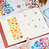 Olycraft 10 Sheets 5 Colors Flower Pattern Epoxy Resin Sticker DIY-OC0012-20-3