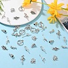 40Pcs 8 Styles Tibetan Style Alloy Pendants FIND-YW0006-87AS-5