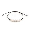 Bohemian Adjustable Handmade Dyed Natuarl Lava Rock Braided Bead Bracelets for Women RX0209-3-1