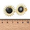 Sun Brass Stud Earrings EJEW-D352-02G-7