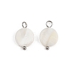 Natural Shell Disc Pendants X1-STAS-D378-31P-1
