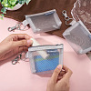 3Pcs Rectangle Nylon Mesh Zipper Wallets Pendant Decorations HJEW-TAC0106-6