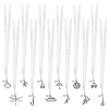 12Pcs 12 Style Wedding Cake Charms for Bridesmaids BJEW-AB00015-1