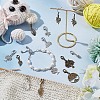 ARRICRAFT 12 Sets 2 Style Autumn Alloy Pendants Decorations Set HJEW-AR0001-14-4