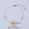 Brass Cable Chain Link Bracelet GY4538-3