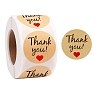 Round Dot Self Adhesive Kraft Paper Stickers PAAG-PW0012-58-1