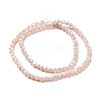 Faceted(32 Facets) Round Full Rainbow Plated Imitation Jade Electroplate Glass Beads Strands LS-EGLA-J130-FR09-2