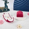 Velvet Finger Ring Package Boxes CON-WH0085-195A-4