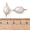 Natural Pearl Rice Connector Charms KK-Z152-01G-02-3