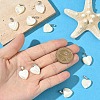 10Pcs Natural Trochid Shell/Trochus Shell Pendants SSHEL-YW0001-15-3