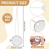 100Pcs Blank Round Paper Price Tags AJEW-BC0010-88B-2