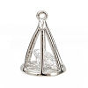 Brass with Clear Cubic Zirconia Pendants LS-KK-L238-32P-1