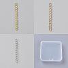 150Pcs 3 Colors Zinc Alloy Chain Extender FIND-LP0008-29-1