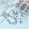 497Pcs 5 Style Rainbow ABS Plastic Imitation Pearl Beads OACR-YW0001-09A-9