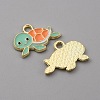 Alloy Enamel Pendants FIND-CJC0010-30LG-01-2