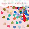 HOBBIESAY 75Pcs 15 Colors Opaque Resin Cabochons RESI-HY0001-01-4