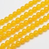 Natural & Dyed Malaysia Jade Bead Strands G-A146-6mm-A03-1