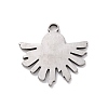 304 Stainless Steel Pendant Cabochon Settings STAS-E169-20P-2