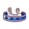 Valentine's Day Theme Polyester Cord Bracelets PW-WG22032-01-1