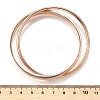 304 Stainless Steel Bangles BJEW-V004-01RG-5