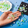 Transparent & Opaque Acrylic Bead OACR-TAC0002-08D-7