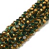 Electroplate Glass Beads Strands X-EGLA-P061-01B-06-1