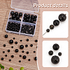   130Pcs 4 Style Natural Obsidian Beads Strands G-PH0002-48-4