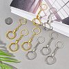  8Pcs 2 Colors Alloy Pendant Keychain FIND-NB0002-91-5