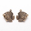 Fish Brass Pendants KK-L134-24AB-1