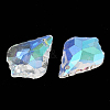 Plated Faceted Leaf Glass Beads LS-EGLA-S100-02-2