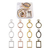 Alloy Open Back Bezel Big Pendants PALLOY-TA0002-09-1