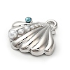 Alloy Rhinestone Pendants FIND-A051-06P-2