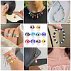10Pcs Handmade Evil Eye Lampwork Beads LAMP-TA0001-95B-6