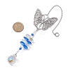 Alloy Butterfly Pendant Decorations HJEW-TA00253-3