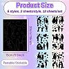 12 Sheets 6 Styles Mother's Day Self-Adhesive PVC Waterproof Picture Stickers DIY-WH0605-004-2